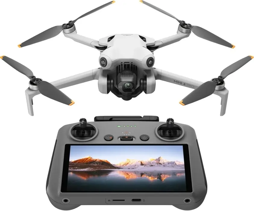 DJI Mini 4 Pro drone and controller used by Giza Roofing Solutions for fast, high-definition aerial roof inspections and surveys.